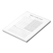 Wekelijks Chore Chart Notitieblok (Linkerzijde)