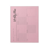 Wekelijks, dag door dag het Notitieblok van de Org (Linkerzijde)