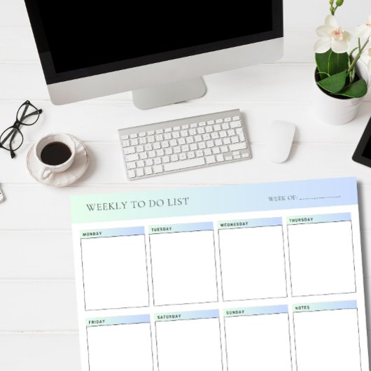 Wekelijks | Dagelijks te doen lijst Notitieblok, t Notitieblok