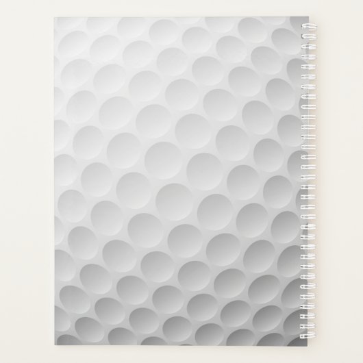 Wekelijks Golfontwerp/Maandelijkse Planner (Achterkant)