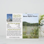  wekelijks kerkbulletin (alleen buiten) (Staand voorkant)