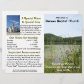  wekelijks kerkbulletin (alleen buiten) (Voorkant / Achterkant)