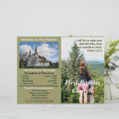  wekelijks kerkbulletin (alleen buiten) (Staand voorkant)