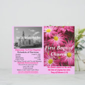 wekelijks kerkbulletin (alleen buiten) (Staand voorkant)