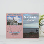  wekelijks kerkbulletin (alleen buiten) (Staand voorkant)