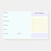 Wekelijks kleverige notitieplanner XL Post-it® Notes (Voorkant)