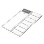 Wekelijks maaltijdplan Notitieblok (Schuin)