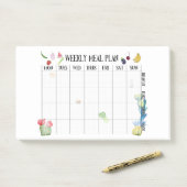 Wekelijks maaltijdplan post-it® notes (Op bureau)