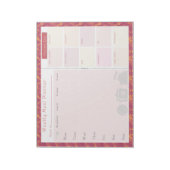 Wekelijks maaltijdplanner Summer Wave Notitieblok (Linkerzijde)