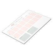 Wekelijks maaltijdplanningspad notitieblok (Schuin)