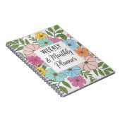 Wekelijks & Maandelijks Planner 2025 – Floral Hoes Notitieboek (Rechterzijde)