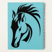 Wekelijks/maandelijks schitterend zwarte paard planner (Achterkant)