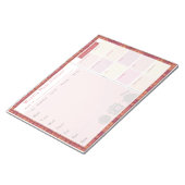 Wekelijks Meal Planner Autumn Metal Notitieblok (Schuin)