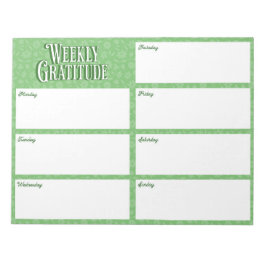 Wekelijks Notitieblok Gratitude Sheets