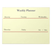 Wekelijks Notitieblok Planner (wit) (Voorkant)