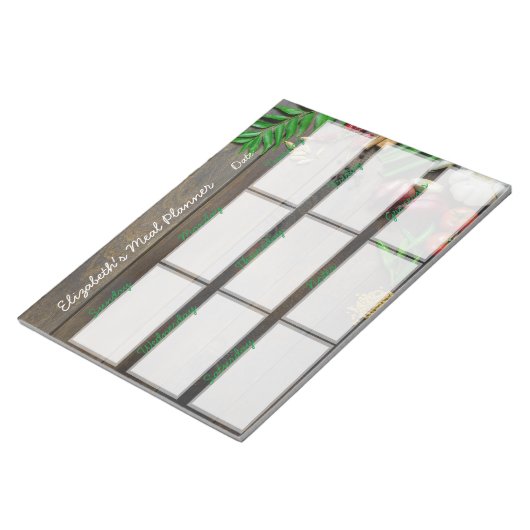 Wekelijks Notitieblok van de Planner van het Wekel (Schuin)