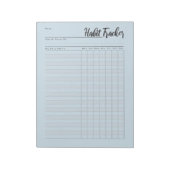 Wekelijks notitieblok van gewone tracker (Linkerzijde)