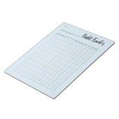 Wekelijks notitieblok van gewone tracker (Schuin)