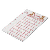 Wekelijks Notitieblok voor de verzorging van huisd (Schuin)