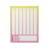 Wekelijks Notitieblok voor maaltijdplanning (Linkerzijde)