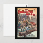 Wekelijks nr. 71 1914 van de nieuwe buffelrekening briefkaart (Voorkant / Achterkant)