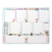 Wekelijks om een lijst te maken waarin honden met  notitieblok (Voorkant)