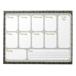 Wekelijks om het Notitieblok van de Planner van de