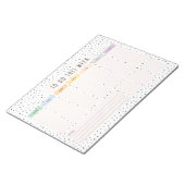 Wekelijks om lijst te doen notitieblok (Schuin)