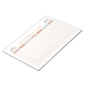 Wekelijks om lijst te doen notitieblok (Schuin)