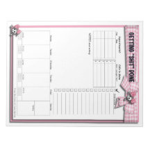 Wekelijks om Lijst te doen - Roze Ribbons en sched