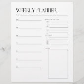 Wekelijks om lijstplanner te doen (Voorkant)