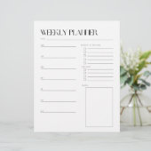 Wekelijks om lijstplanner te doen (Staand voorkant)