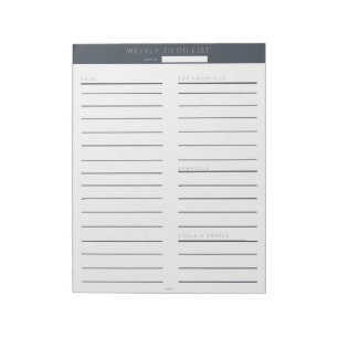 Wekelijks om zeemacht te lijsteren notitieblok