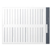 Wekelijks om zeemacht te lijsteren notitieblok (Voorkant)