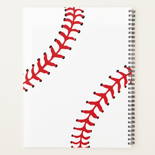 Wekelijks ontwerp van honkbal/Maandelijkse planner (Achterkant)