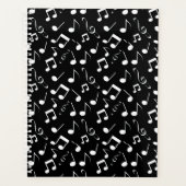 Wekelijks ontwerp van witte muzieknoten/maandelijk planner (Voorkant)