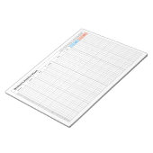 Wekelijks plan - Sinister Plan Notitieblok (Schuin)