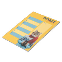 Wekelijks Planner Pad met Kattenfotograaf Foto