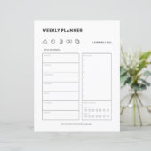 Wekelijks plannerschema om de organisator van het (Staand voorkant)