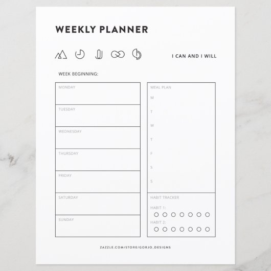 Wekelijks plannerschema om de organisator van het (Voorkant)