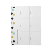 Wekelijks planningspad notitieblok (Linkerzijde)