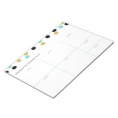 Wekelijks planningspad notitieblok (Schuin)