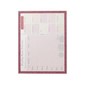 Wekelijks Roos "Meal Planner Najaar" Notitieblok (Linkerzijde)