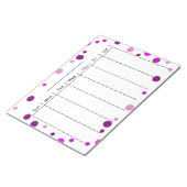 Wekelijks schema met dagen van de week Pagina's Notitieblok (Schuin)