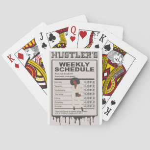 Wekelijks schema van Hustlers Pokerkaarten