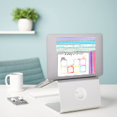 Wekelijks te doen lijst en washi Sticker set blad. (Laptop op bureau)