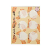 Wekelijks te doen lijst, Kawaii Sinaasappel slice Notitieblok (Linkerzijde)