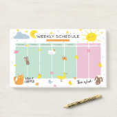 Wekelijkse agenda Post-it® notities Notes (Op bureau)