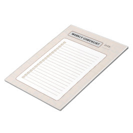Wekelijkse Checklijst Planner Notitieblok