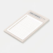 wekelijkse checklist post-it® notes (Schuin)